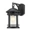 Westinghouse Fixture Wall Outdoor 60W Sargut, Textured Black Clear Seeded Glass 6114100 - alternate 6